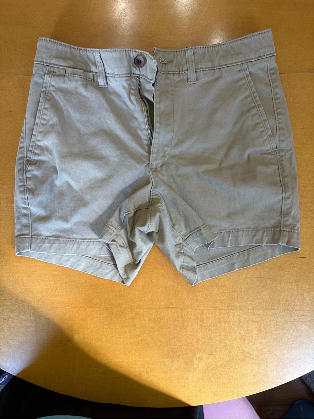 Sonoma Men's Light Khaki Flat Front Shorts
